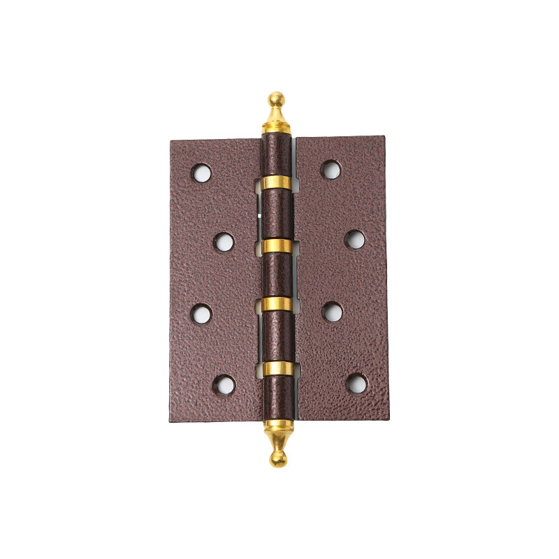 4"×3"×2.0mm Ø13 4BB Crown Head Finial Cap Butt Hinge